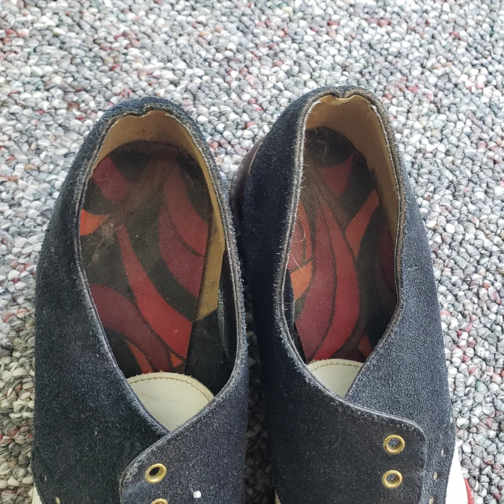 60s/70s Red, White, and Blue Suede Shoes - Picture 12 of 12